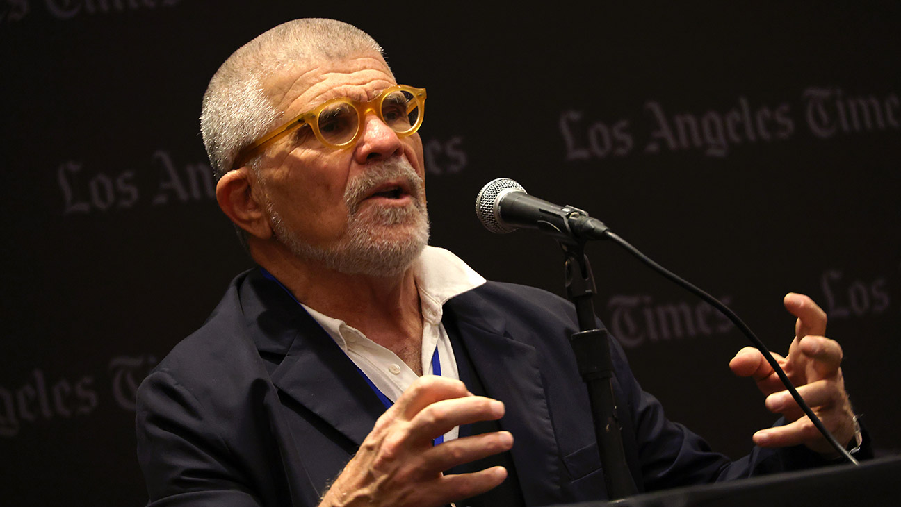 David Mamet attends the 2024 Los Angeles Times Festival of Books at the University of Southern California on April 21, 2024 in Los Angeles, California.